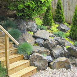 Rockery Image With Stairs